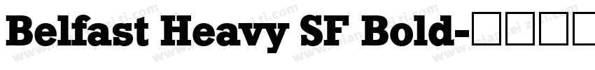 Belfast Heavy SF Bold字体转换